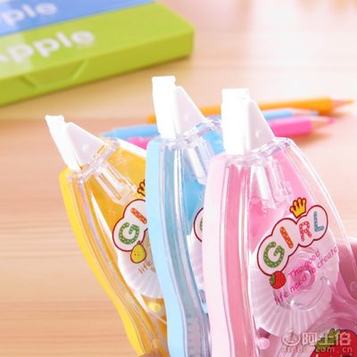 寶利惠263韓國文具 可愛甜蜜水果女孩修正帶，點(diǎn)亮學(xué)生文具新時(shí)尚